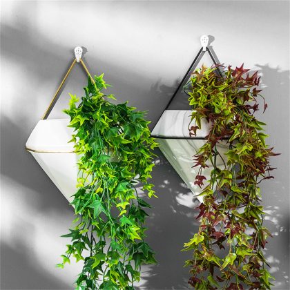 Triangle Plant Flower Pot Indoor Hanging Planter Wall Decoration